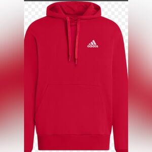 Adidas Red Sweatshirt Athletic Hoodie. Size Large. Excellent condition